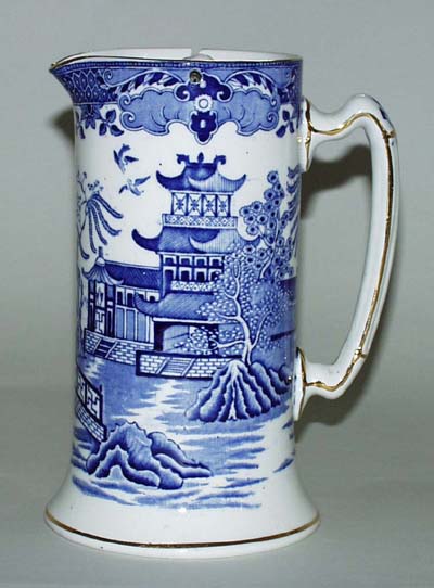 Jug or Pitcher Hot Water with pewter lid c1930s